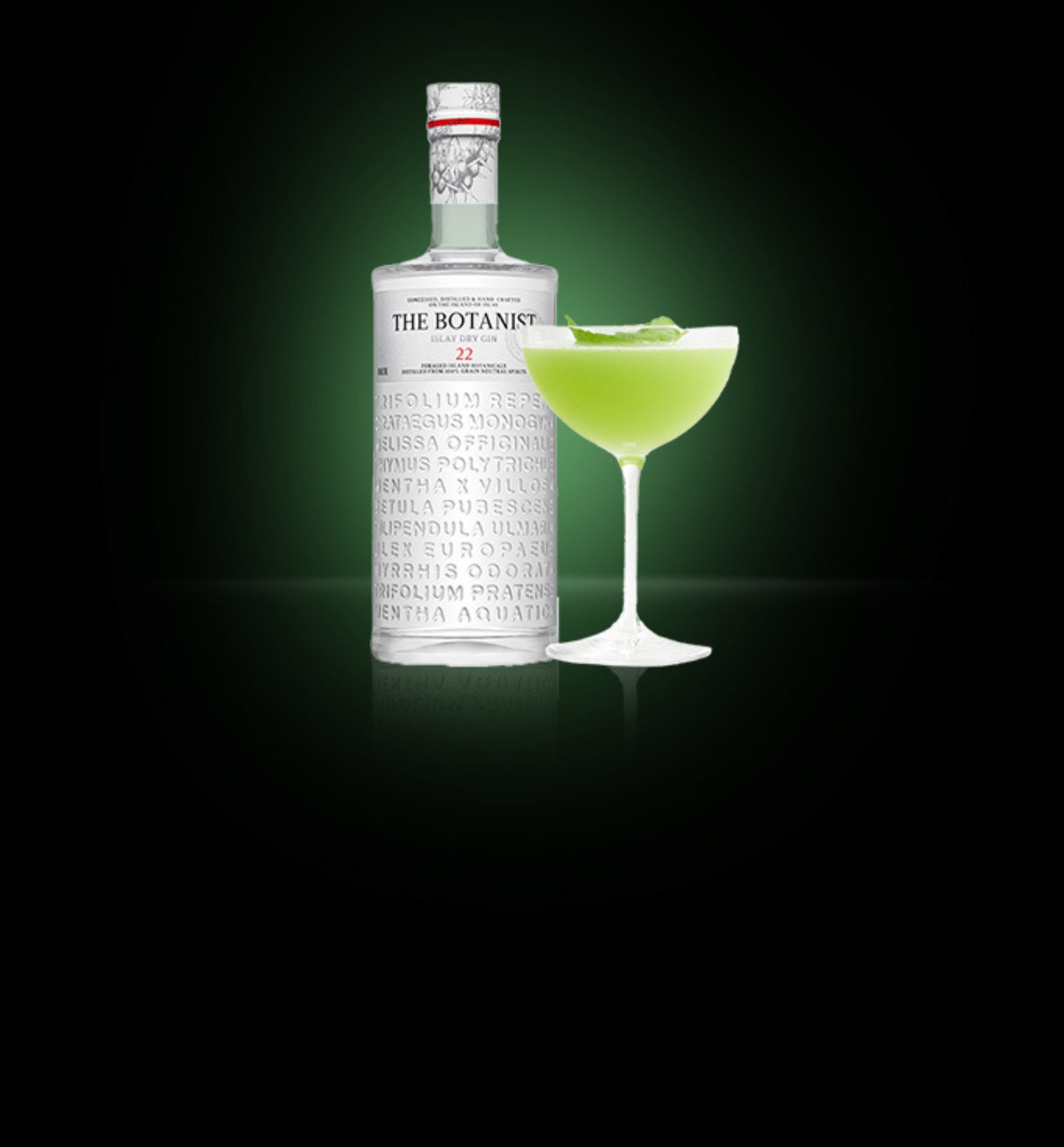 The Botanist Basil Gimlet cocktail